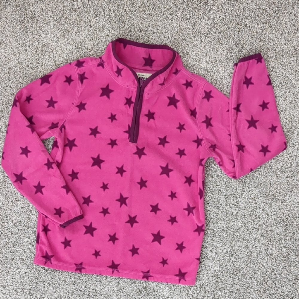Girl's OshKosh B'gosh Quarter-Zip Fleece (Size 7)